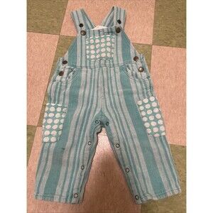 Halloween Green Polka Dot Striped Clown Outfit for Toddlers Overalls 18 Months